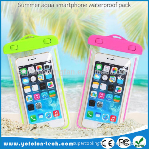 PVC waterproof mobile phone bag good with OEM logo and different cell phone size